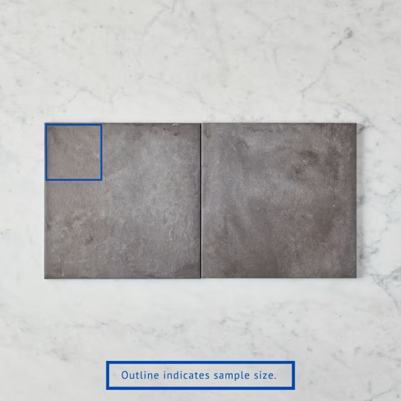 Gạch vuông Brighton Beach màu đen kiểu men sứ - Ảnh 2