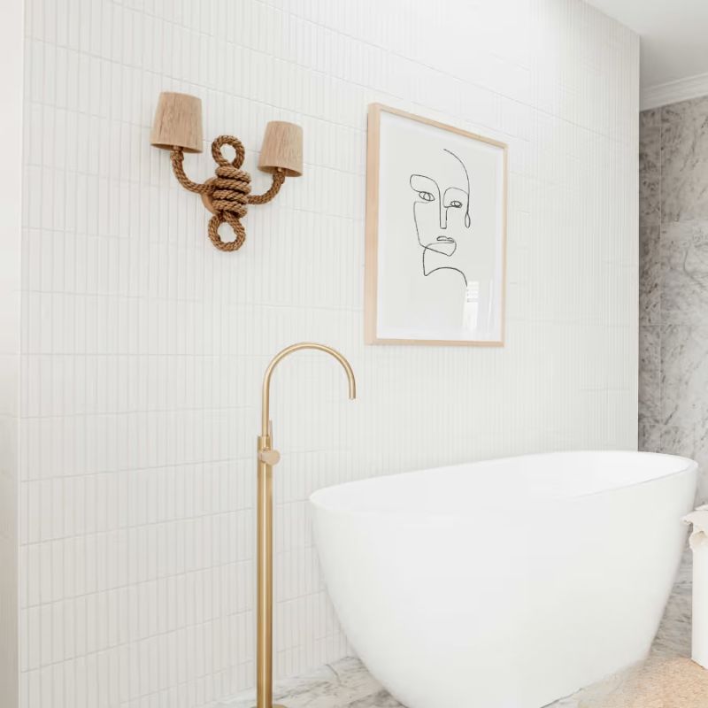 Gạch men trắng mờ Brunswick Kit Kat - Ảnh 2