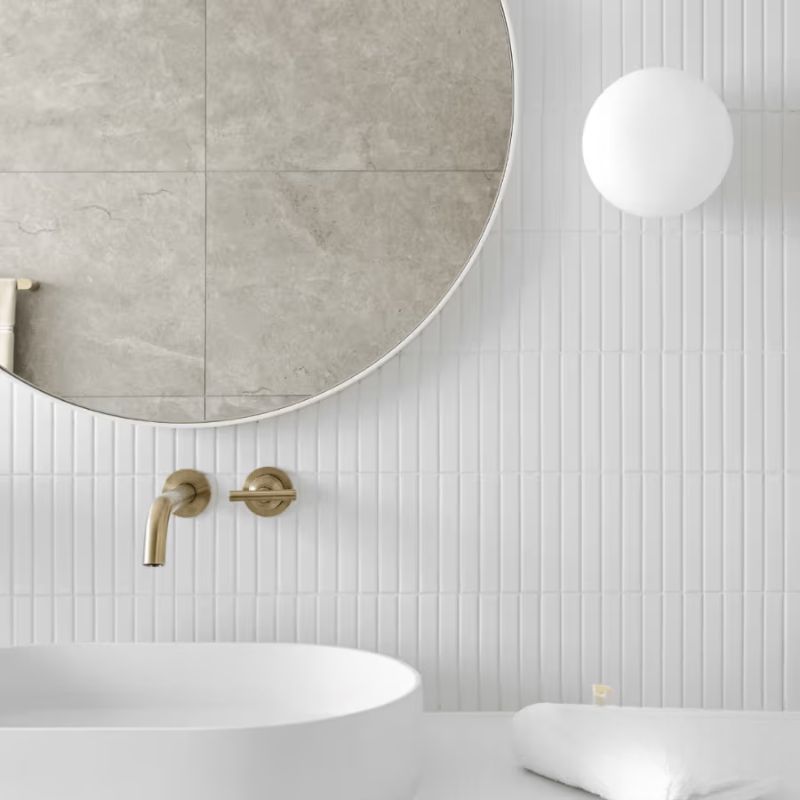 Gạch men trắng mờ Brunswick Kit Kat - Ảnh 4