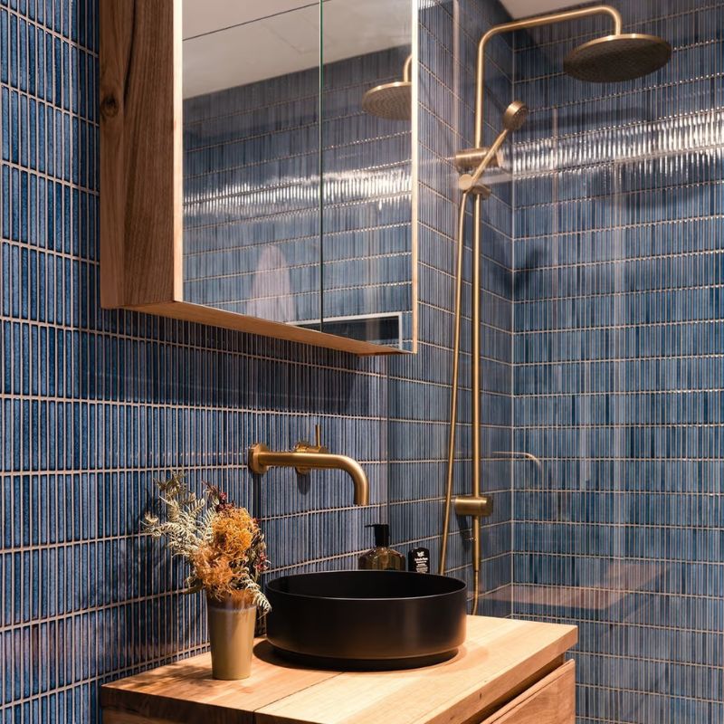 Gạch mosaic Coogee Antique Blue Kit Kat - Ảnh 3