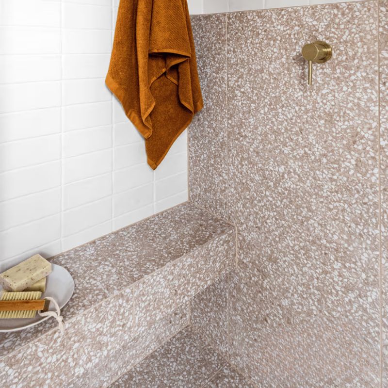 Gạch men giả đá Terrazzo Paddington Terracotta - Ảnh 4