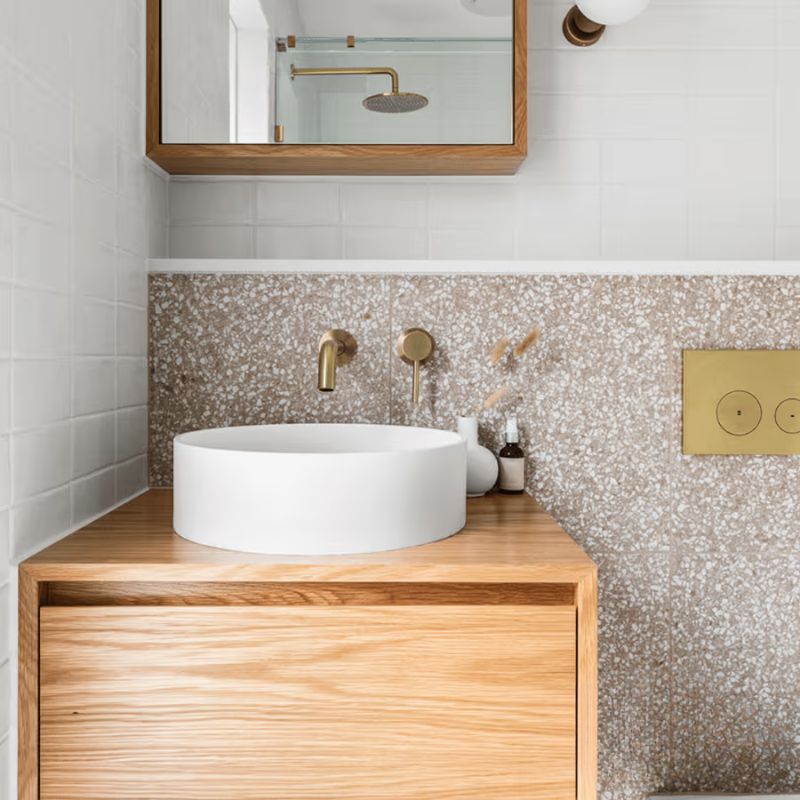 Gạch men giả đá Terrazzo Paddington Terracotta - Ảnh 5